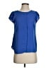 Ann Taylor LOFT 100% Polyester Blue Short Sleeve Blouse Size XS (petite) - photo 1