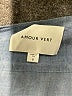 Amour Vert Blue 3/4 Sleeve Blouse Size S - photo 7