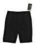 Hurley 100% Polyester Solid Black Athletic Shorts Size 10 - photo 1