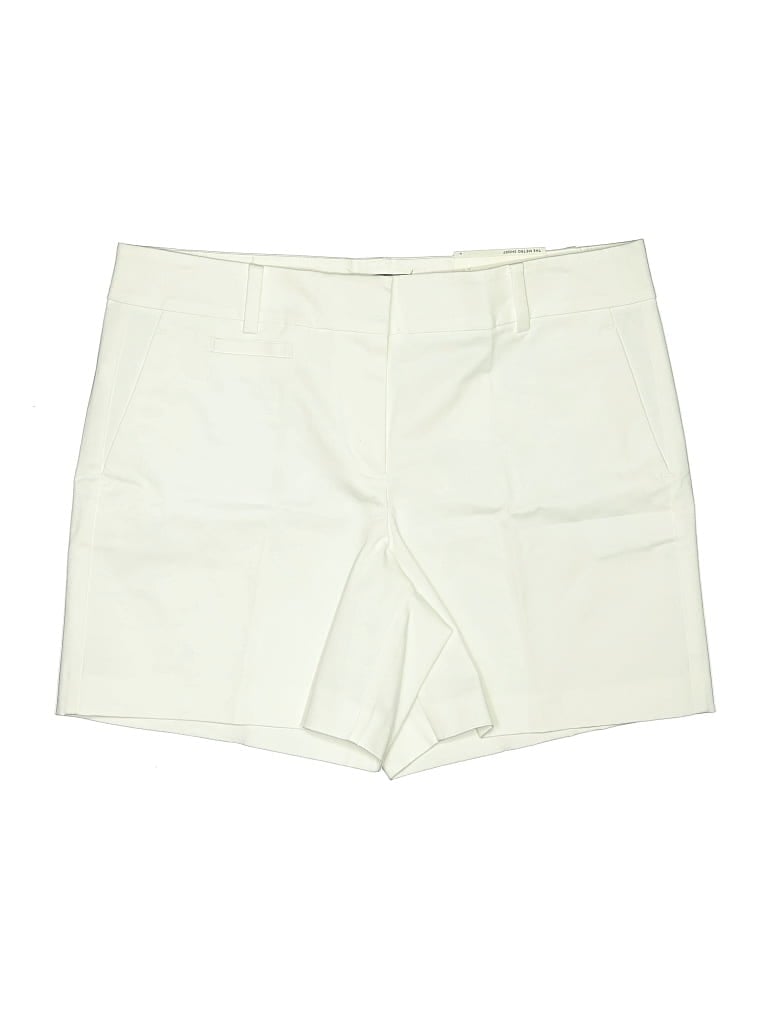 Pre-owned Ann Taylor Khaki Shorts In Ivory