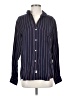 Grayson 100% Lyocell Stripes Blue Long Sleeve Button-Down Shirt Size Sm (2) - photo 1