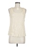 Olivia Moon Ivory Sleeveless Blouse Size M - photo 1