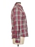 Ascend 100% Polyester Plaid Pink Long Sleeve Blouse Size M - photo 4