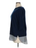 Roz & Ali 100% Cotton Blue Pullover Sweater Size 1X - photo 5