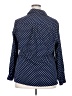 Notations Polka Dots Blue Long Sleeve Button-Down Shirt Size 2X - photo 2