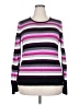 Vince Camuto Stripes Purple Pullover Sweater Size XXL - photo 1