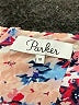 Parker 100% Polyester Paisley Blue Casual Dress Size M - photo 6