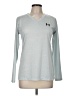 Under Armour 100% Polyester Silver Long Sleeve T-Shirt Size M - photo 1