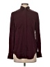 J.Crew Burgundy Long Sleeve Blouse Size 0 - photo 1