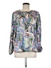 Sunny Leigh Paisley Blue Long Sleeve Blouse Size M - photo 1
