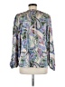 Sunny Leigh Paisley Blue Long Sleeve Blouse Size M - photo 2
