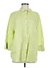 Chico's Solid Green 3/4 Sleeve Button-Down Shirt One size (estimated) - photo 1