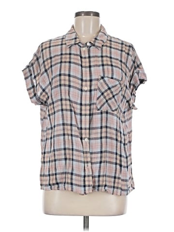 Sanctuary Short Sleeve Button-Down Shirt (view 1)