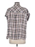 Sanctuary Plaid Gray Short Sleeve Button-Down Shirt Size M - photo 2