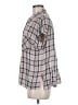 Sanctuary Plaid Gray Short Sleeve Button-Down Shirt Size M - photo 5