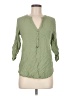 iris 100% Rayon Green 3/4 Sleeve Blouse Size M - photo 1