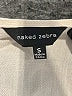 Naked Zebra 100% Polyester Ivory 3/4 Sleeve Blouse Size S - photo 7