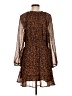 Old Navy 100% Polyester Animal Print Brown Casual Dress Size M - photo 2
