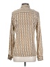 MICHAEL Michael Kors Print Brown Long Sleeve Blouse Size S - photo 2