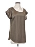 Express Gray Short Sleeve Blouse Size S - photo 1