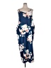 Zanzea Collection Floral Blue Casual Dress Size XXL - photo 1