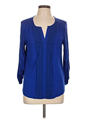 Cable & Gauge 3/4 Sleeve Blouse (view 1)