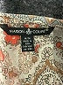 Maison Coupe 100% Polyester Paisley Tan Long Sleeve Blouse Size M - photo 7