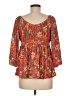 Torrid Orange 3/4 Sleeve Blouse Size Med Plus (00) - photo 2