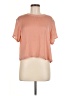 Lively 100% Polyester Orange Short Sleeve Top Size M - photo 1