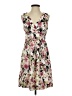 Maurices 100% Polyester Floral Ivory Casual Dress Size 5 - 6 - photo 1