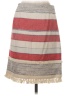 J. McLaughlin Stripes Red Tan Casual Skirt Size 0 - photo 2