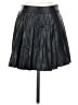 MNG 100% Polyester Solid Black Faux Leather Skirt Size S - photo 1
