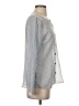 Dear John 100% Cotton Silver Long Sleeve Blouse Size S - photo 4