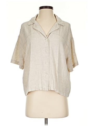 Banana Republic Factory Store Short Sleeve Button-Down Shirt (view 1)