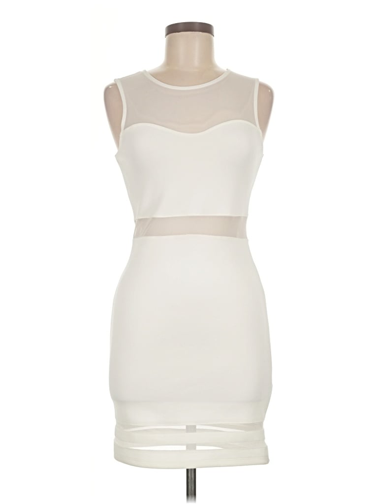 Pre-owned Divided By H&m Cocktail Dress In Ivory
