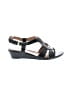 Sofft 100% Leather Black Wedges Size 8 1/2 - photo 1