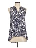 Aratta Silent Journey 100% Polyester Blue Sleeveless Blouse Size M - photo 1
