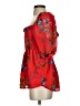 Calvin Klein 100% Polyester Red 3/4 Sleeve Blouse Size S - photo 5