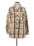 Lucky Brand Plaid Tan Coat Size S - photo 1