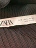 Zara Black 3/4 Sleeve Top Size S - photo 7
