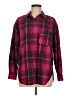 Universal Thread 100% Cotton Plaid Burgundy Long Sleeve Button-Down Shirt Size M - photo 1
