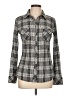 Unbranded Plaid Gray Long Sleeve Button-Down Shirt Size L (estimated) - photo 1