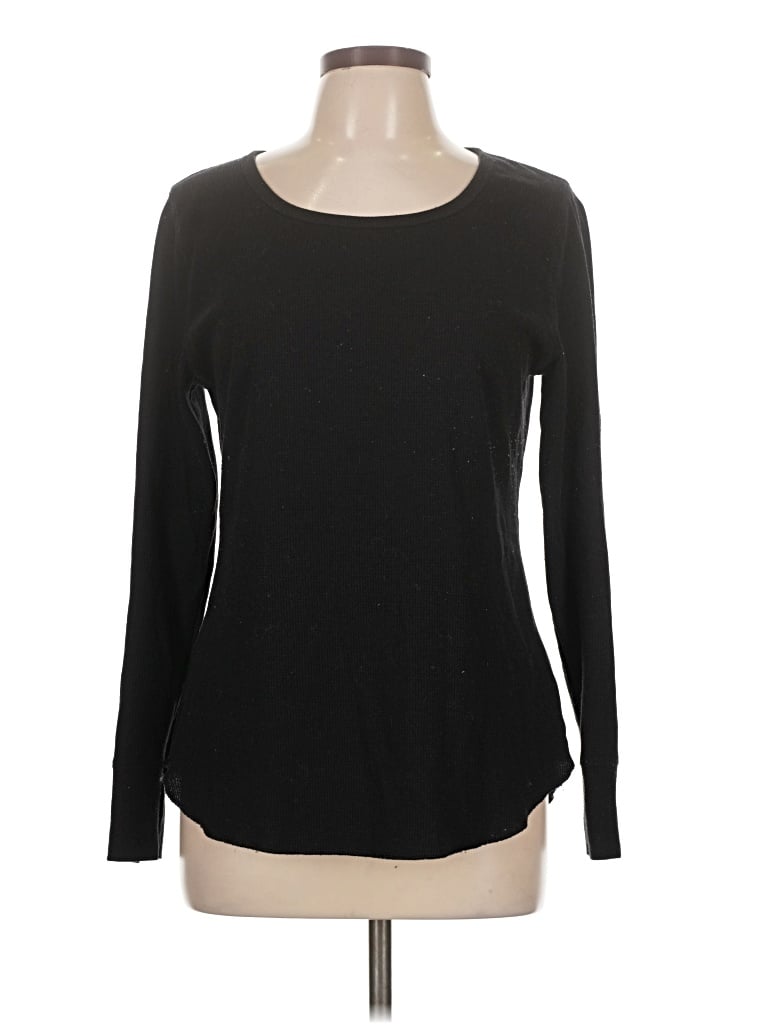 Pre-owned Old Navy Long Sleeve T-shirt In Black