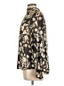 H&M 100% Polyester Animal Print Gold Long Sleeve Blouse Size 10 - photo 5
