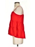 Paper Crane 100% Polyester Red Sleeveless Blouse Size XS - photo 5