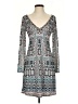 Hale Bob Print Gray Cocktail Dress Size XS - photo 1