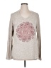 Sonoma Goods for Life Paisley Silver Pullover Sweater Size XL - photo 1