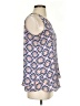Zac & Rachel 100% Polyester Blue Sleeveless Blouse Size S - photo 4
