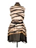 DKNY Stripes Tan Cocktail Dress Size 14 - photo 2