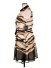 DKNY Stripes Tan Cocktail Dress Size 14 - photo 5